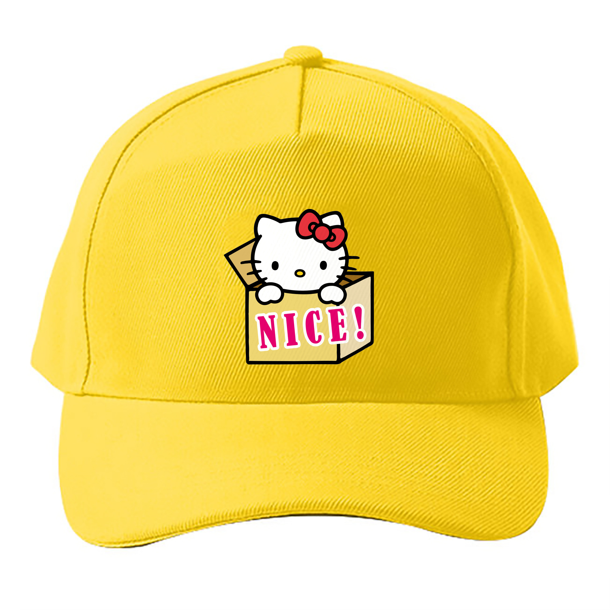 （画像用） Hello Kitty ハローキティ ベースボールキャップ 綿100％ 男女兼用 帽子 スポーツ